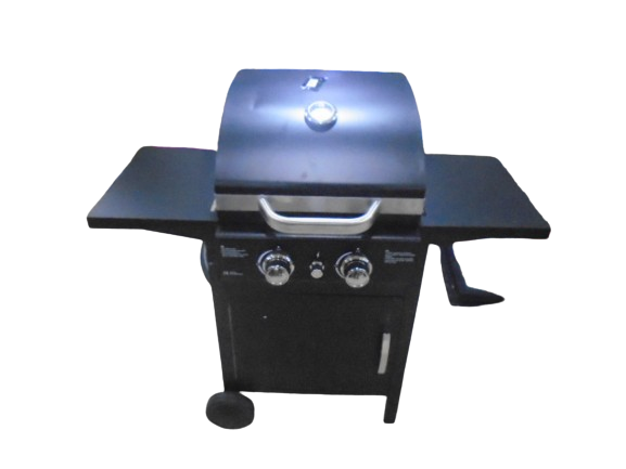 BARBECUE GRILL A GAZ-2 FEUX-NOIR-BOUTONS INOX-112X58X100CM – Image 5