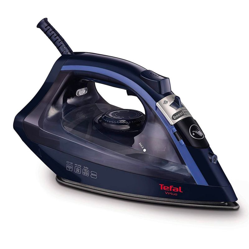 Fer a repasser a vapeur Tefal virtuo-2000w-bleu-tefal fv1713E0