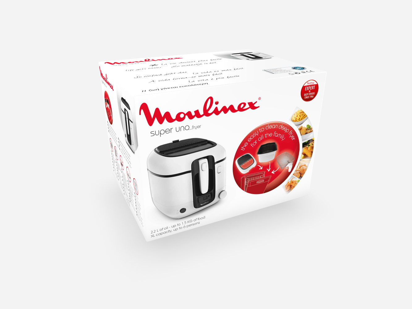 Friteuse électrique Moulinex super uno-2,2L-1800w – Image 4
