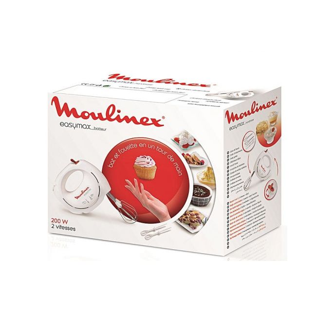 Batteur Easy Max Blanc/rouge Moulinex ABM11A30 – Image 2