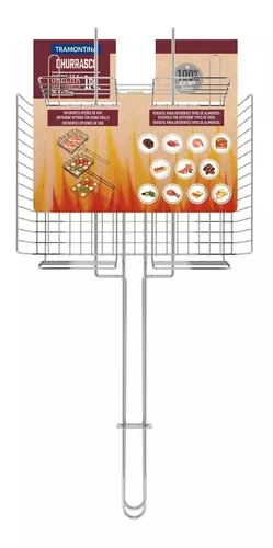 Grill vegetable tramontina churrasco en inox-26x31cm – Image 2